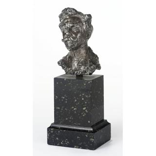 Seraphim Soudbinine - A Silvered Bronze Portrait Bust Of Alexandre Scriabine (1872-1915)