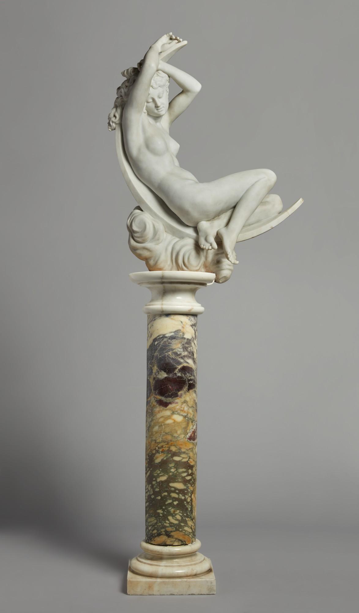 Séraphin Denécheau - Diane Couchée Sur Croissant De Lune