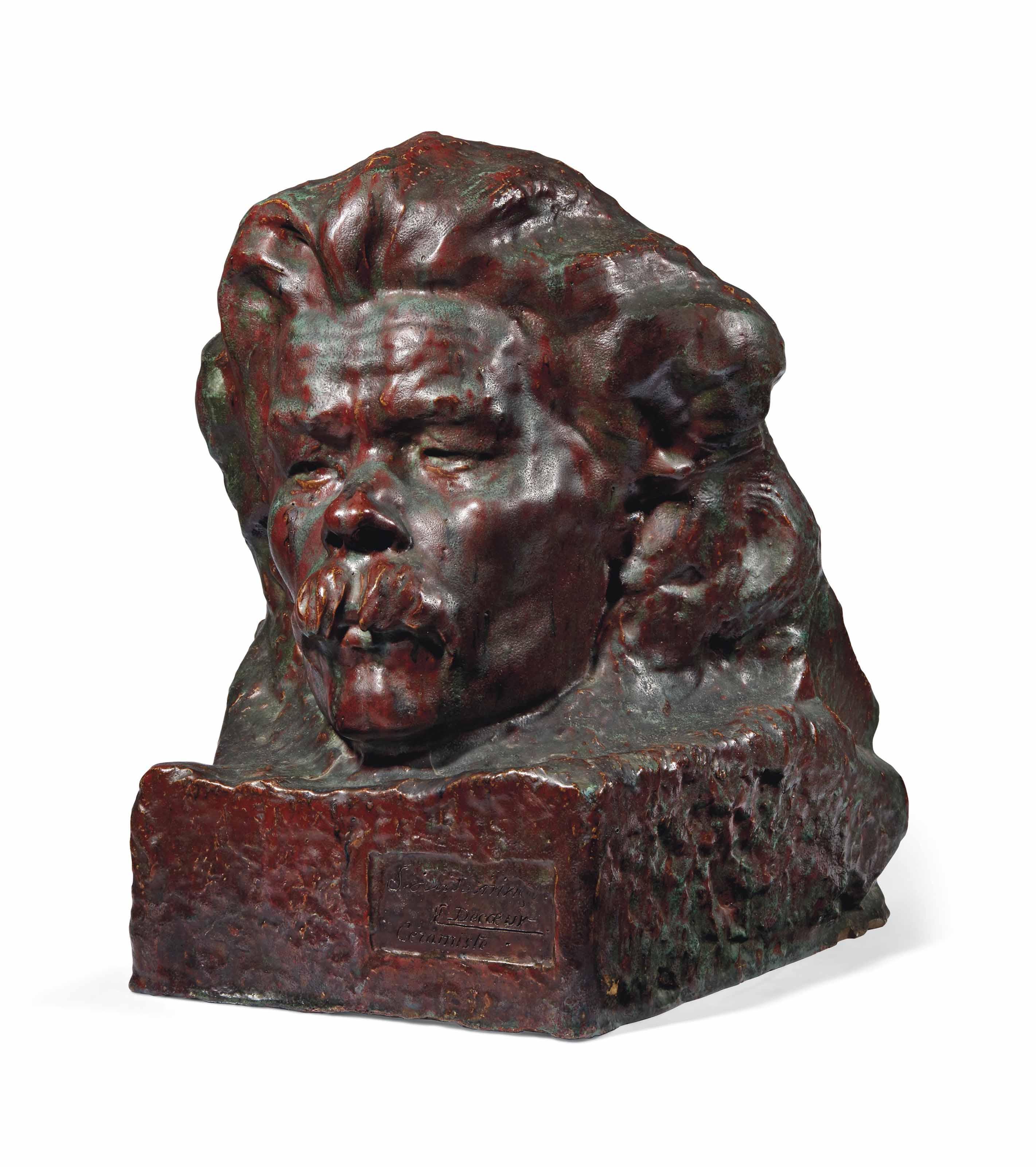 Seraphin Soudbinine - Head Of Maxim Gorky (1868-1936)