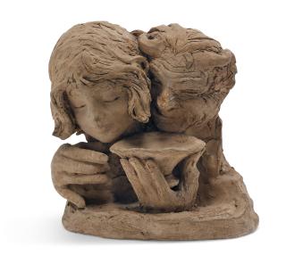 Seraphin Soudbinine - Satyr and nymph