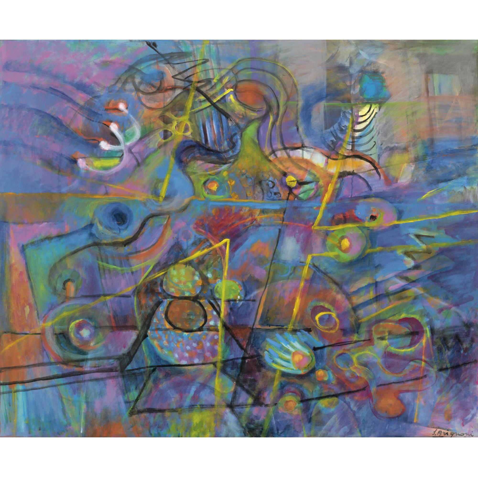 Serge Brignoni - Composition Abstraite, 1990 Abstract Composition, 1990