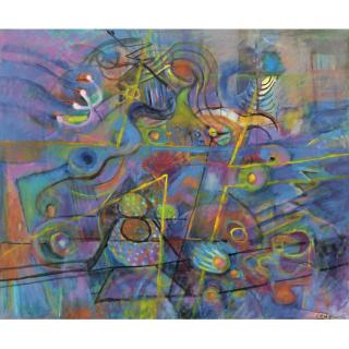 Serge Brignoni - Composition Abstraite, 1990 Abstract Composition, 1990