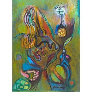 Serge Brignoni - Komposition (Painting), 1982 Komposition (Painting), 1991 Composition (Painting), 1982 Composition (Painting), 1991  