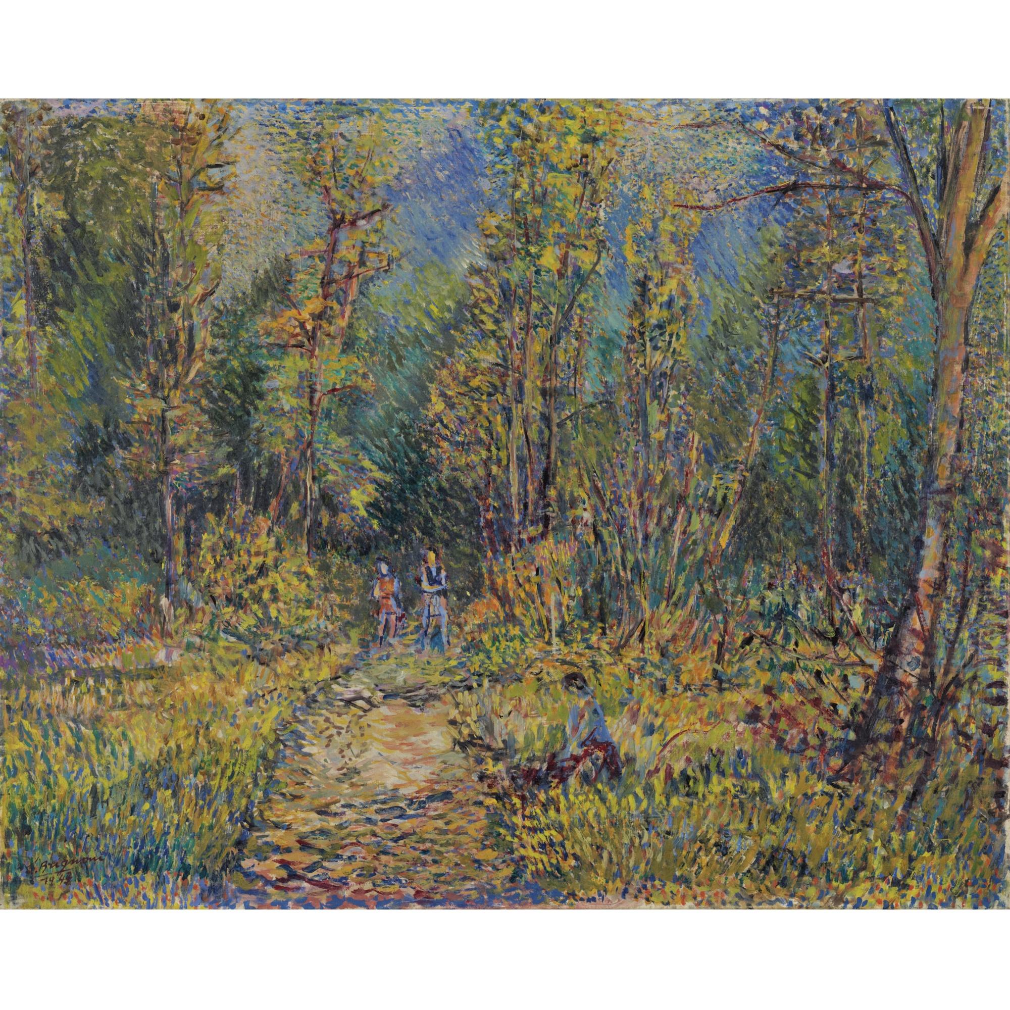 Serge Brignoni - Paysage Tessinois, 1943 Landscape In The Ticino, 1943