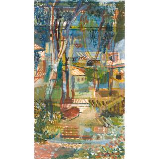 Serge Brignoni - Tessiner Landschaft, 1933 Landscape In Ticino, 1933