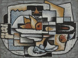 Serge Charchoune - Composition--Cubisme Ornemental