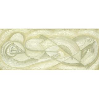 Serge Charchoune - Russian Elongated Figure, 1955