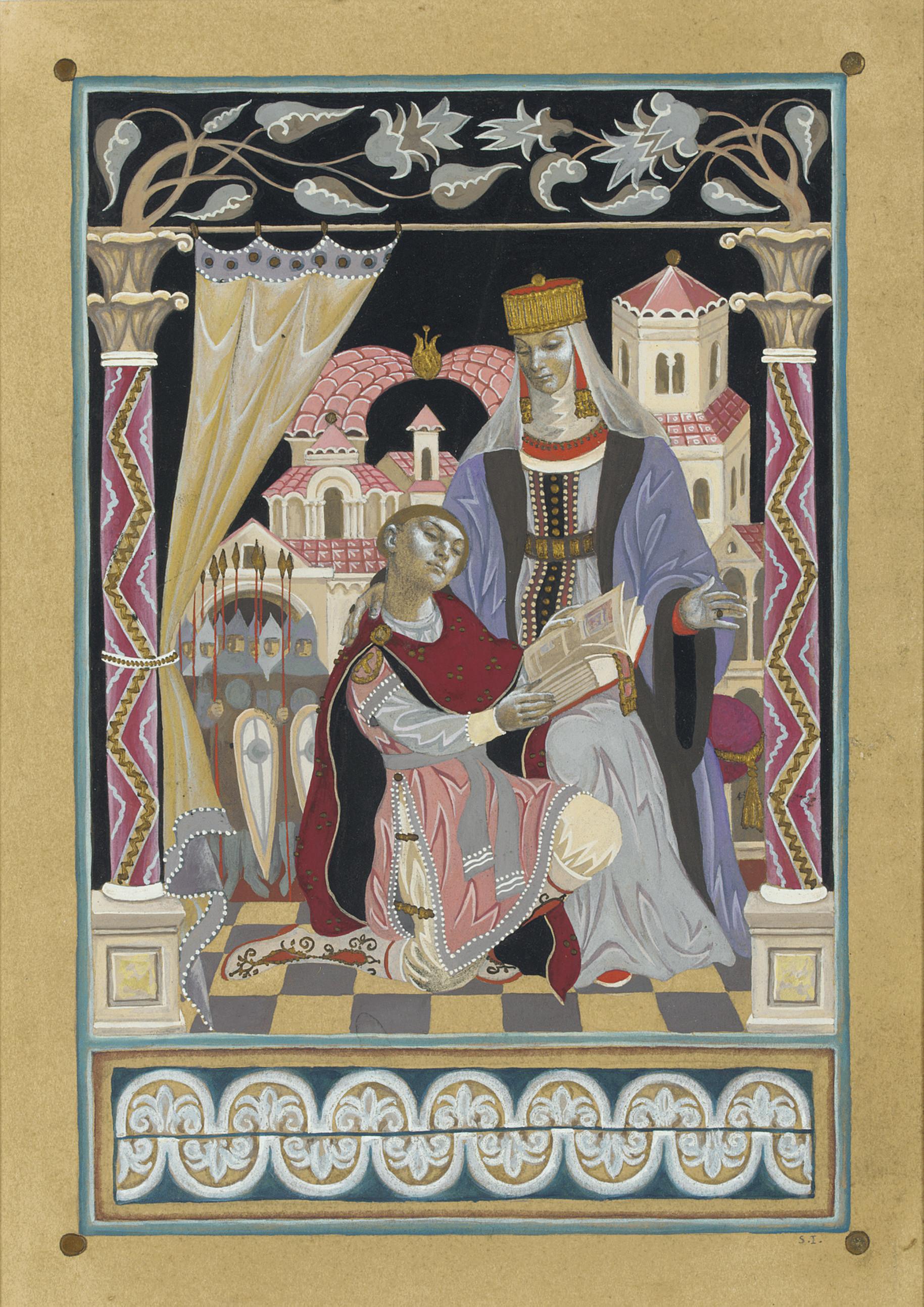 Serge Ivanoff - A Queen and her knight