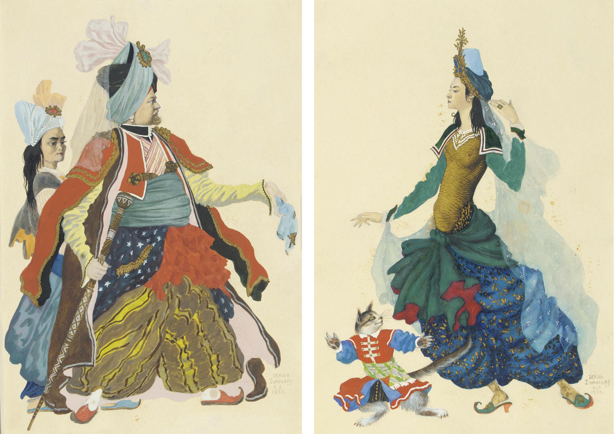 Serge Ivanoff - A Sultan and his Sultanah