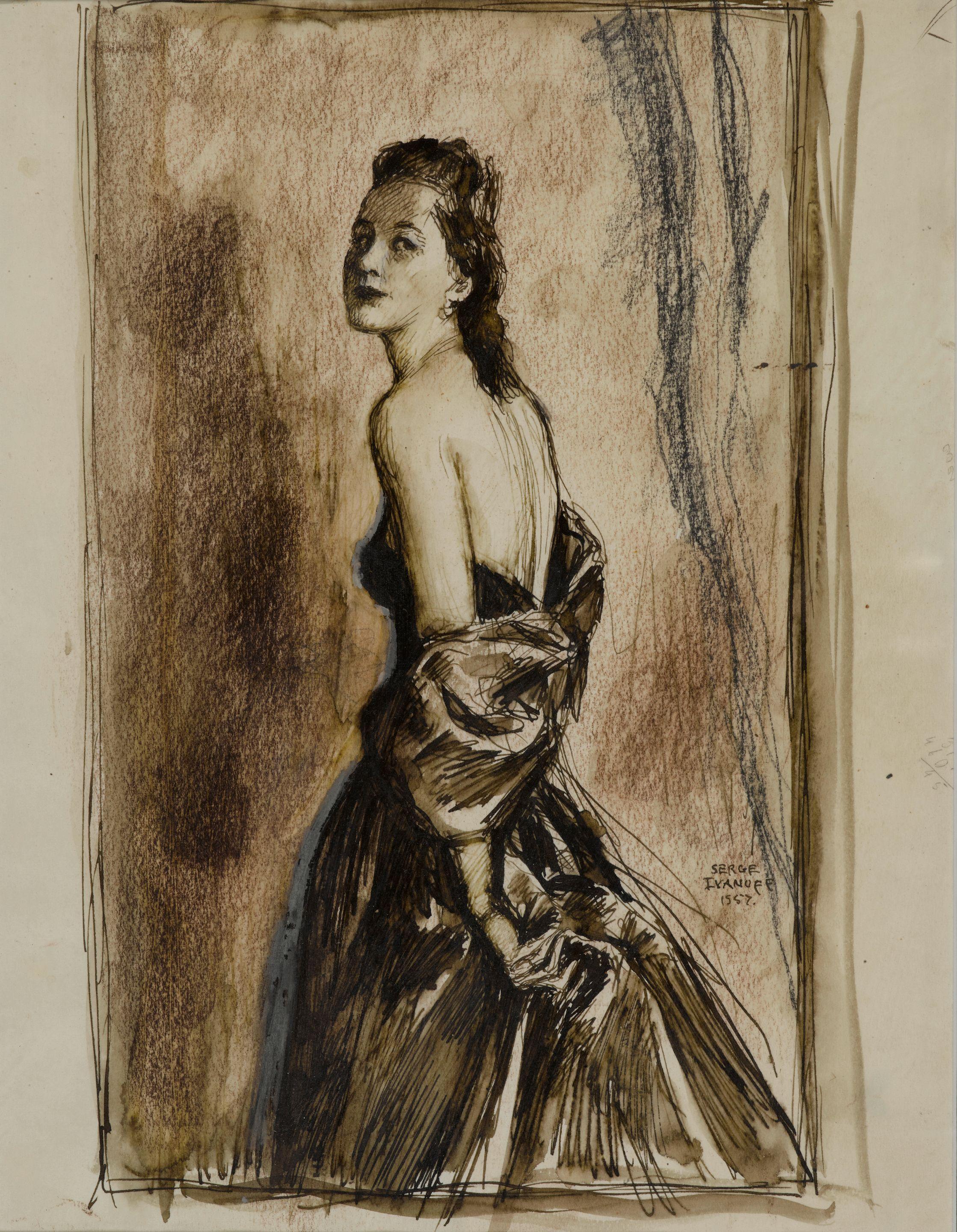 Serge Ivanoff - Portrait of artist\'s wife