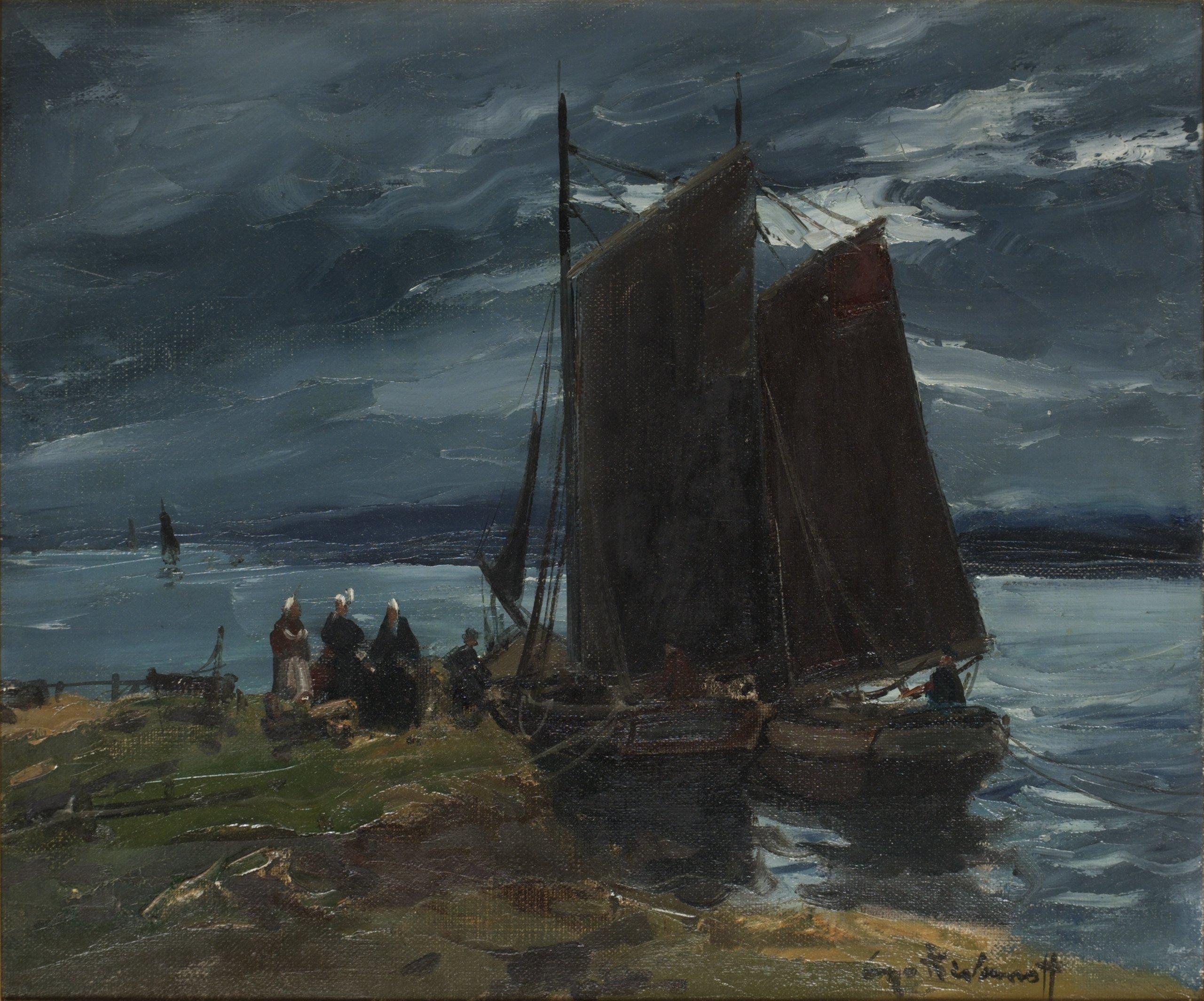 Serge Kislakoff - Båtar vid strand