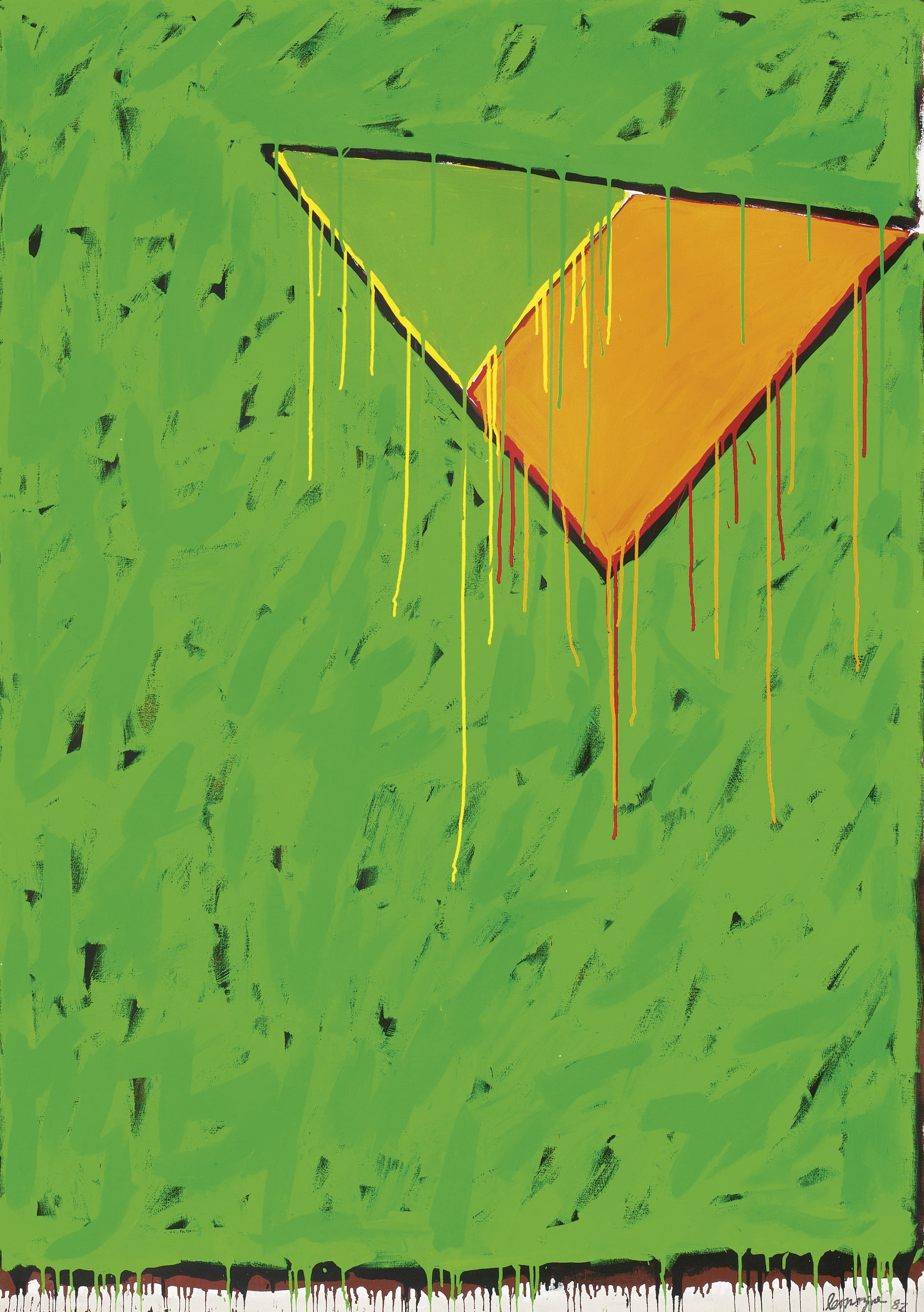 Serge Lemoyne - Vert, Orange, Vert