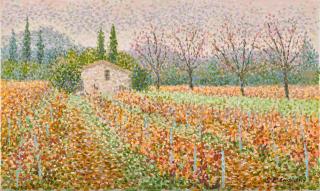 Serge Mendjisky - Automne, les vignes en Provence