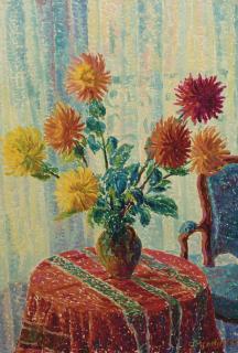 Serge Mendjisky - Nature morte aux fleurs