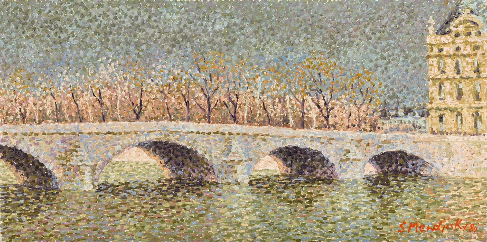 Serge Mendjisky - Pont Du Louvre Avant L’Orage