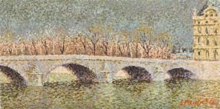 Serge Mendjisky - Pont Du Louvre Avant L’Orage