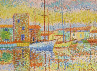 Serge Mendjisky - Port Grimaud - Grand Canal