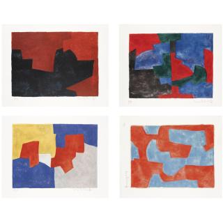 Serge Poliakoff - 10 Lithografies (Riviere 55-64)