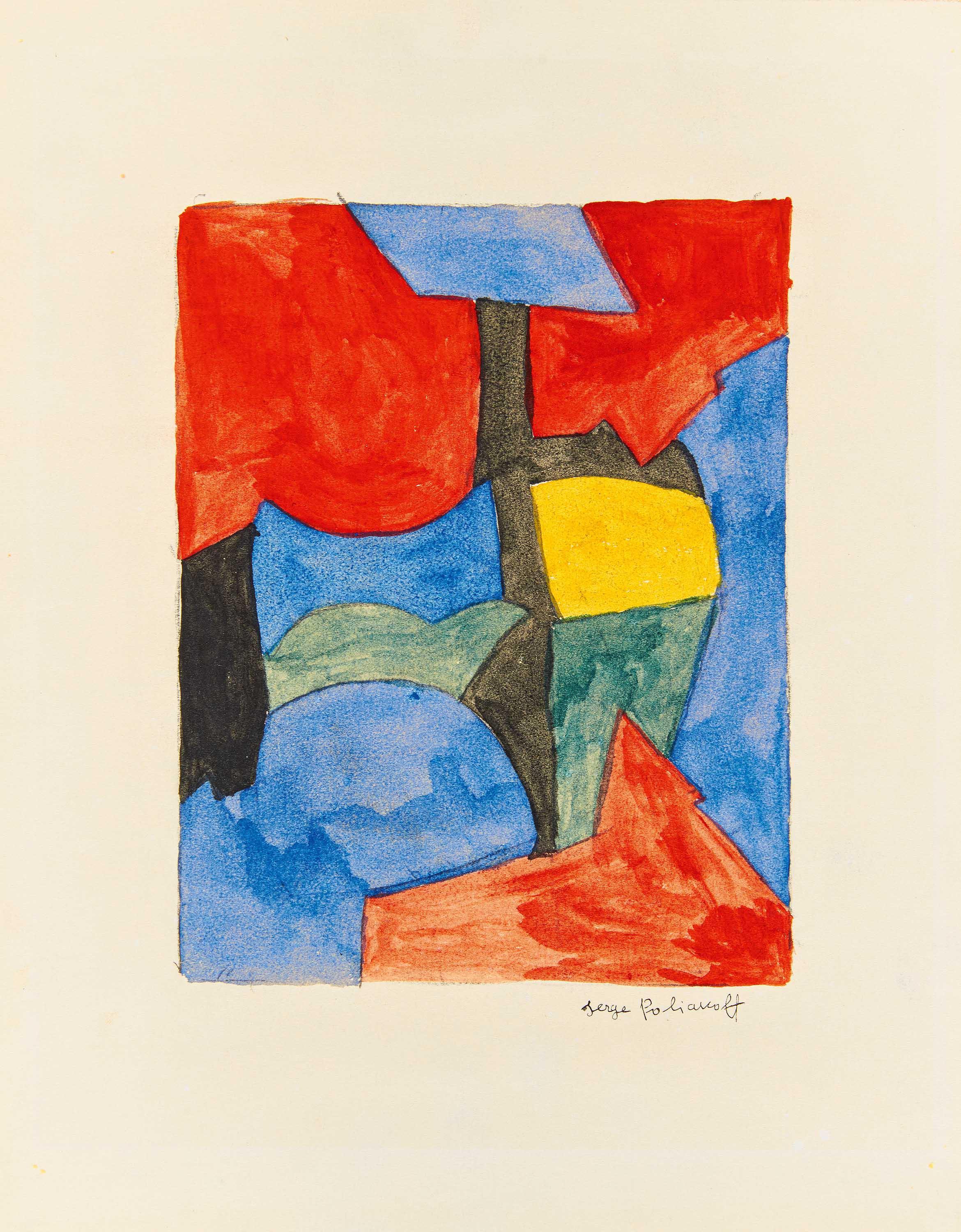 Serge Poliakoff - Composition abstraite 69-86.