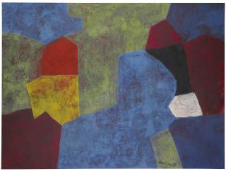 Serge Poliakoff - Composition Abstraite Rouge