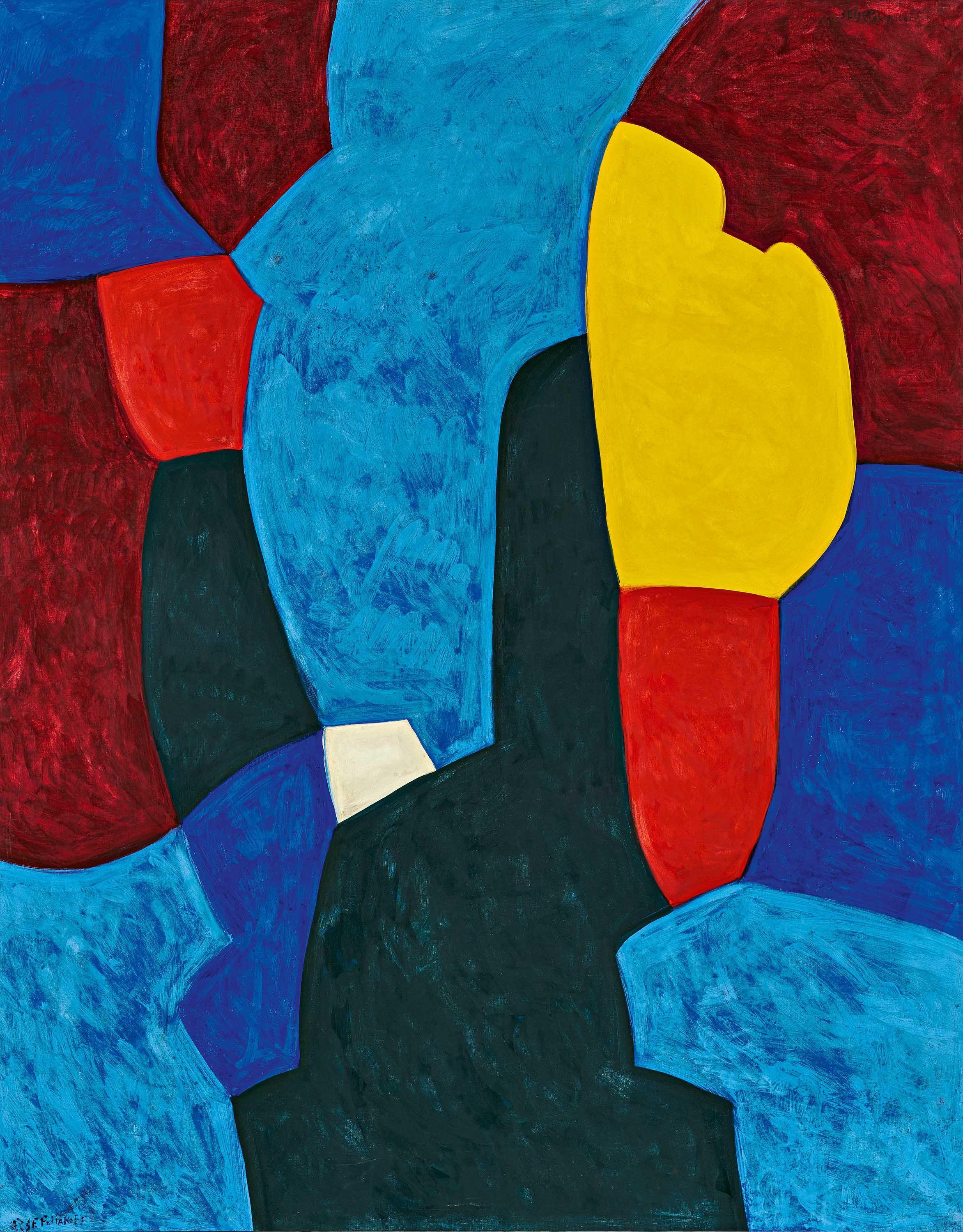 Serge Poliakoff - Composition abstraite.