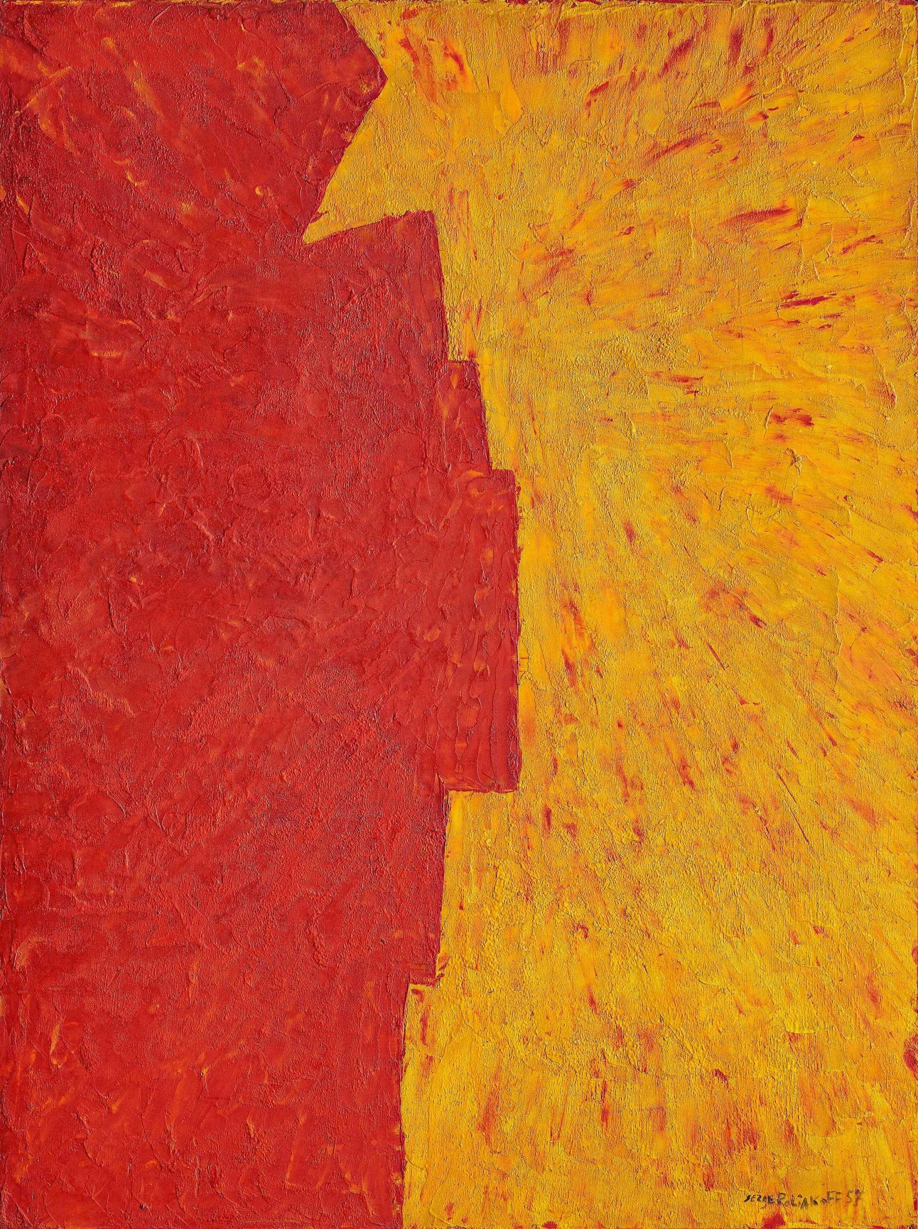 Serge Poliakoff - Composition abstraite.