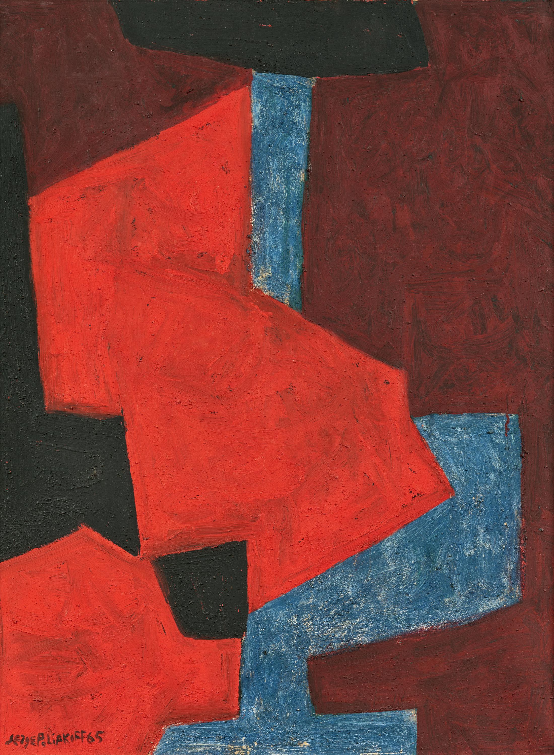 Serge Poliakoff - Composition abstraite.