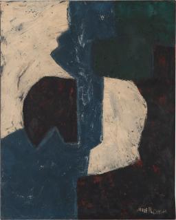 Serge Poliakoff - Composition Aux Formes Blanches, 1959