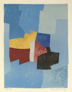 Serge Poliakoff - Composition Bleue, Jaune Et Rouge (P. & S. 47)