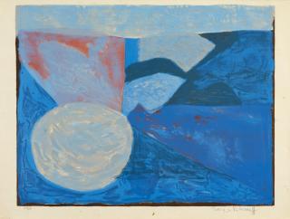 Serge Poliakoff - Composition bleue.