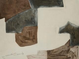 Serge Poliakoff - Composition brune, grise et noire.