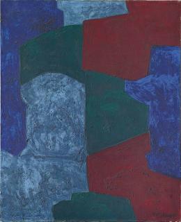 Serge Poliakoff - Composition en rouge bleu et vert