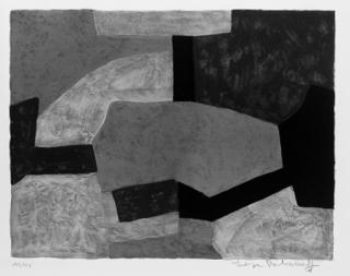 Serge Poliakoff - Composition grise, verte et bleue