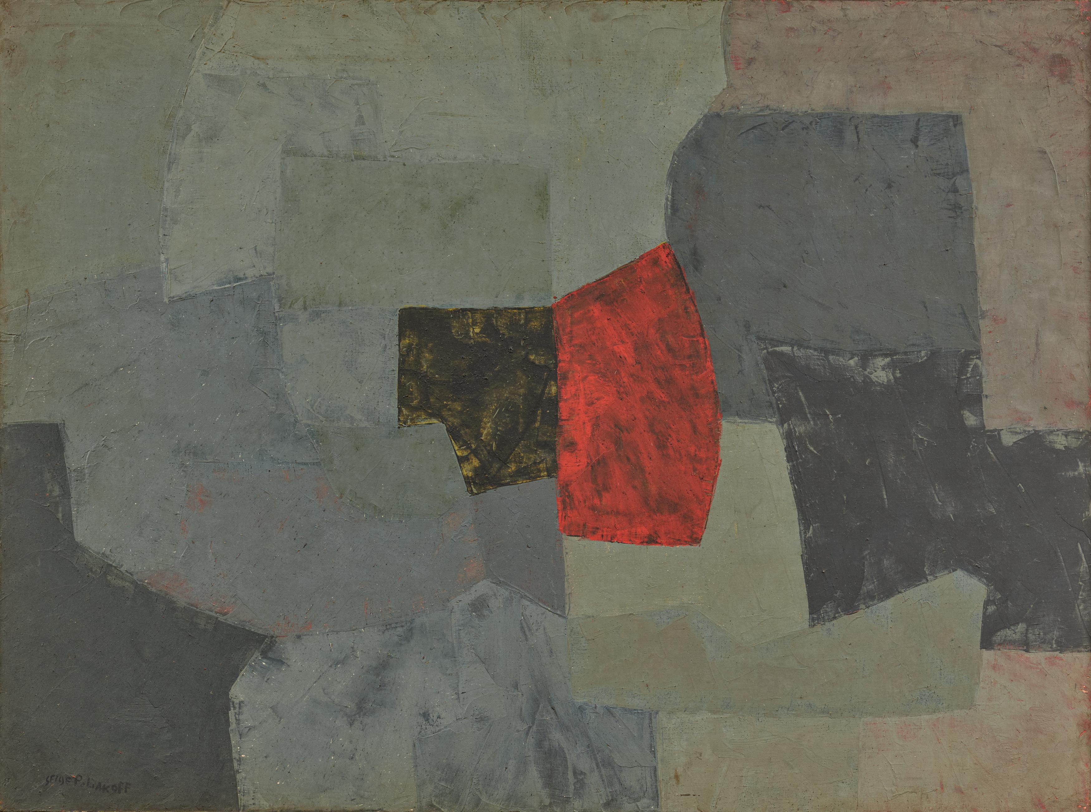 Serge Poliakoff - Composition grise.