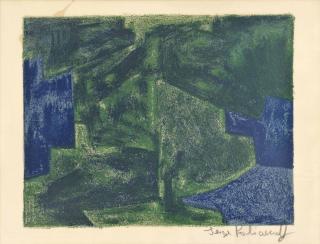 Serge Poliakoff - Composition in blue and green