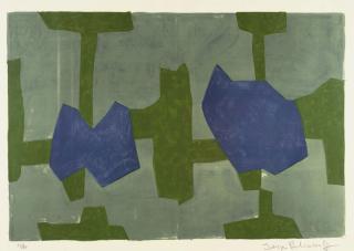 Serge Poliakoff - Composition in blue and green