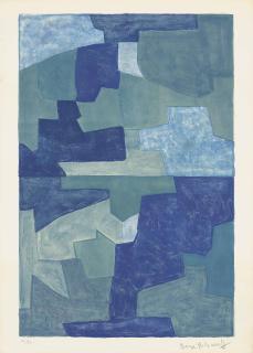 Serge Poliakoff - Composition In Blue (Poliakoff & Schneider 71)