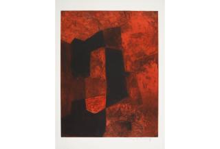 Serge Poliakoff - Composition in brown and red