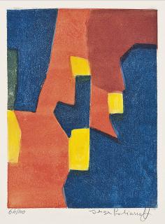 Serge Poliakoff - Composition In Red, Yellow And Blue