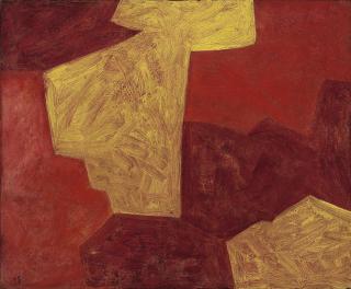 Serge Poliakoff - Composition jaune rouge orange