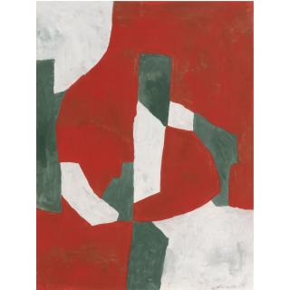 Serge Poliakoff - Composition Rouge, Blanche Et Verte