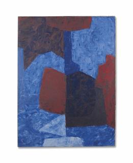 Serge Poliakoff - Composition Rouge Et Bleu