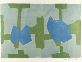 Serge Poliakoff - Komposition in Blau und Grün