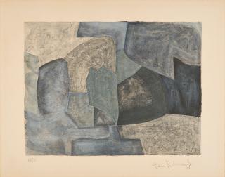 Serge Poliakoff - Komposition in Grau.