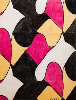 Serge Poliakoff - Projet pour tissu