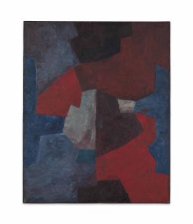 Serge Poliakoff - Rouge bleu gris et lie-de-vin