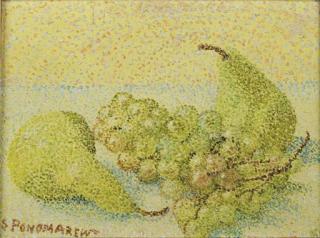 Serge Ponomarew - Nature morte aux poires et raisins