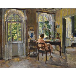 Sergei Arsenevich Vinogradov - Lady In An Interior