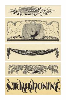 Sergei Chekhonin - Five original designs for head-and tailpieces