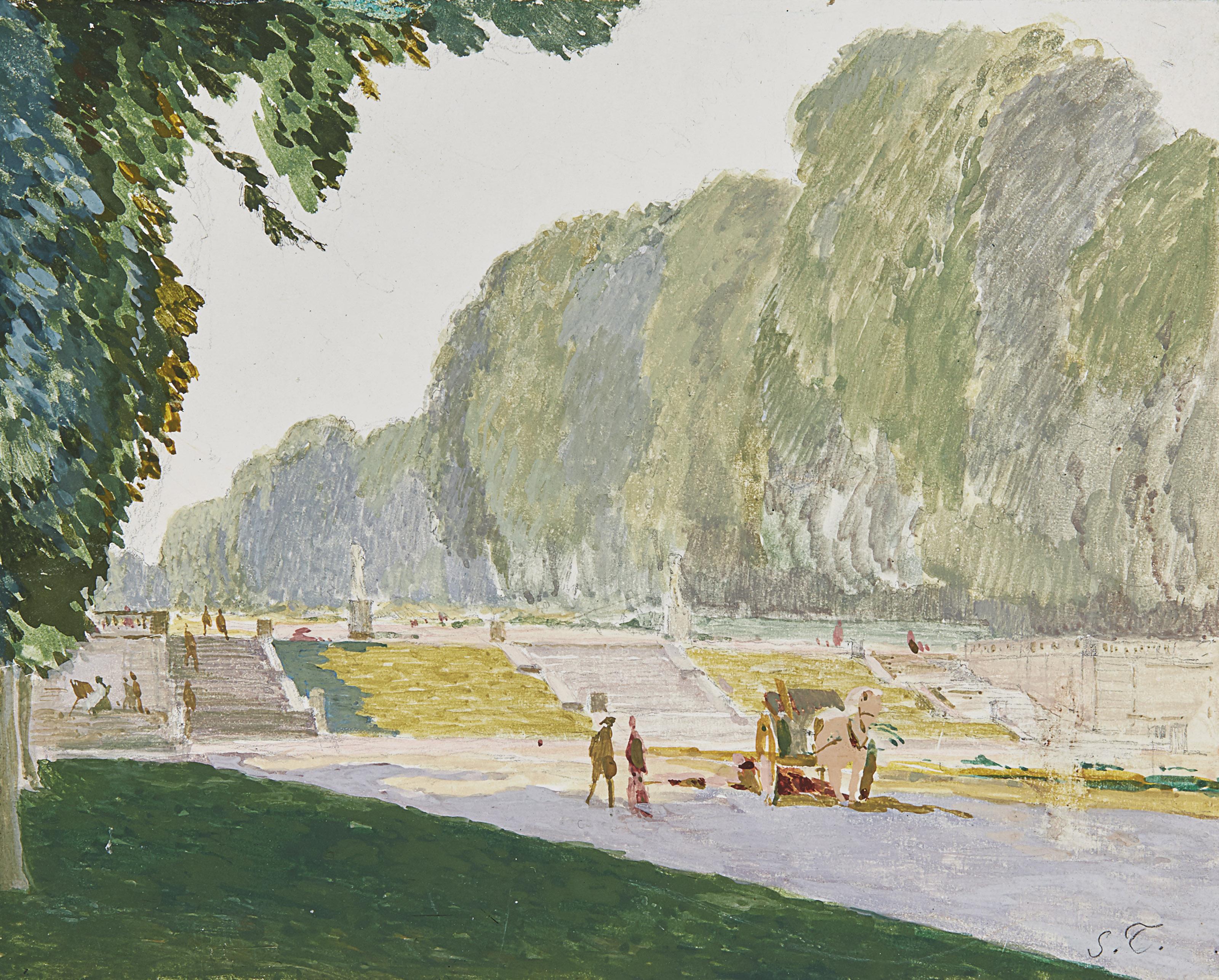 Sergei Chekhonin - Parc de Saint-Cloud; and Seated model
